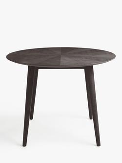 John Lewis Iona 4 Seater Round Dining Table - view 2, Black