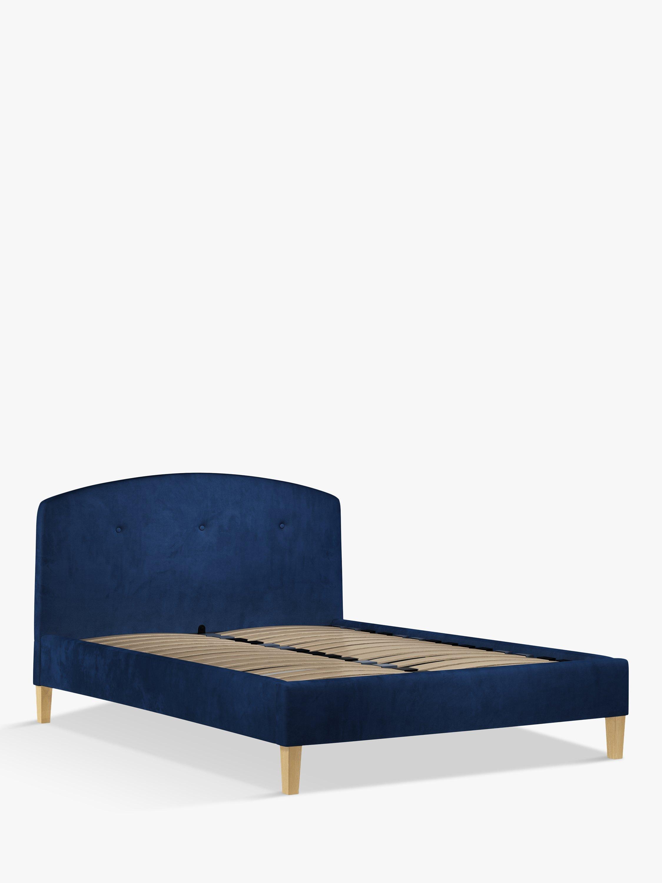 John Lewis Grace Upholstered Bed Frame, King Size, Deep Velvet Royal Blue