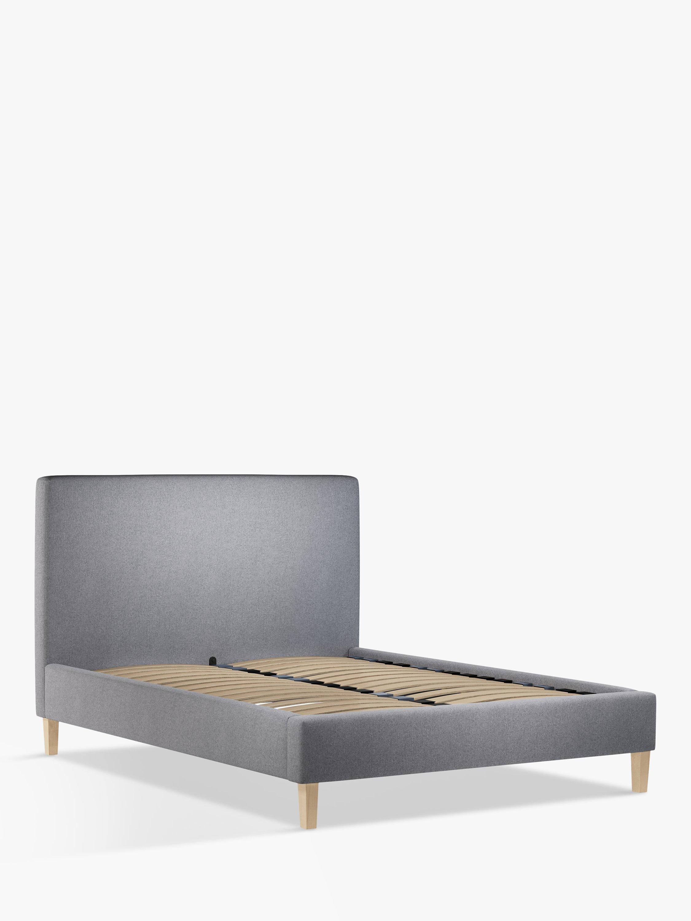 John Lewis Emily Upholstered Bed Frame, King Size, Brushed Tweed Grey