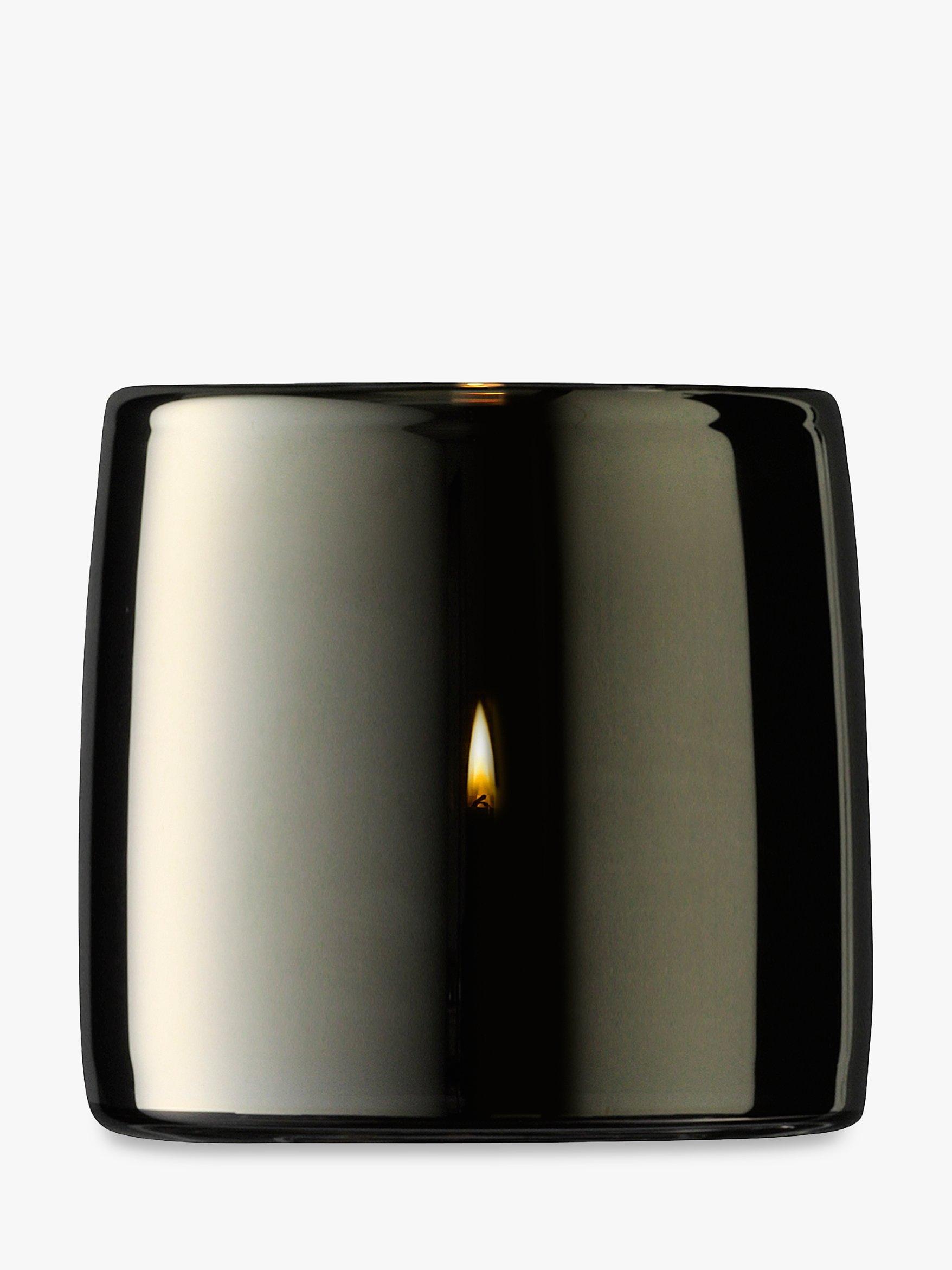 LSA International Metallic Tealight Candle Holder, Platinum