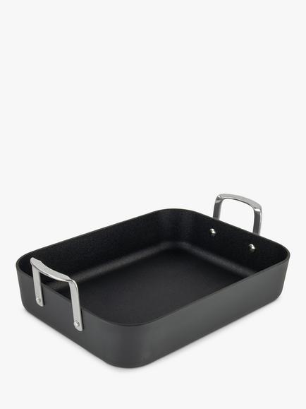 Eaziglide Neverstick3 Professional Non-Stick Induction Roaster, 33cm, Grey