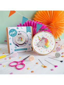 The Make Arcade Mini Unicorn Cross Stitch Kit, 