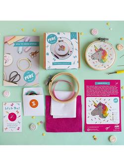 The Make Arcade Mini Unicorn Cross Stitch Kit - view 2, 
