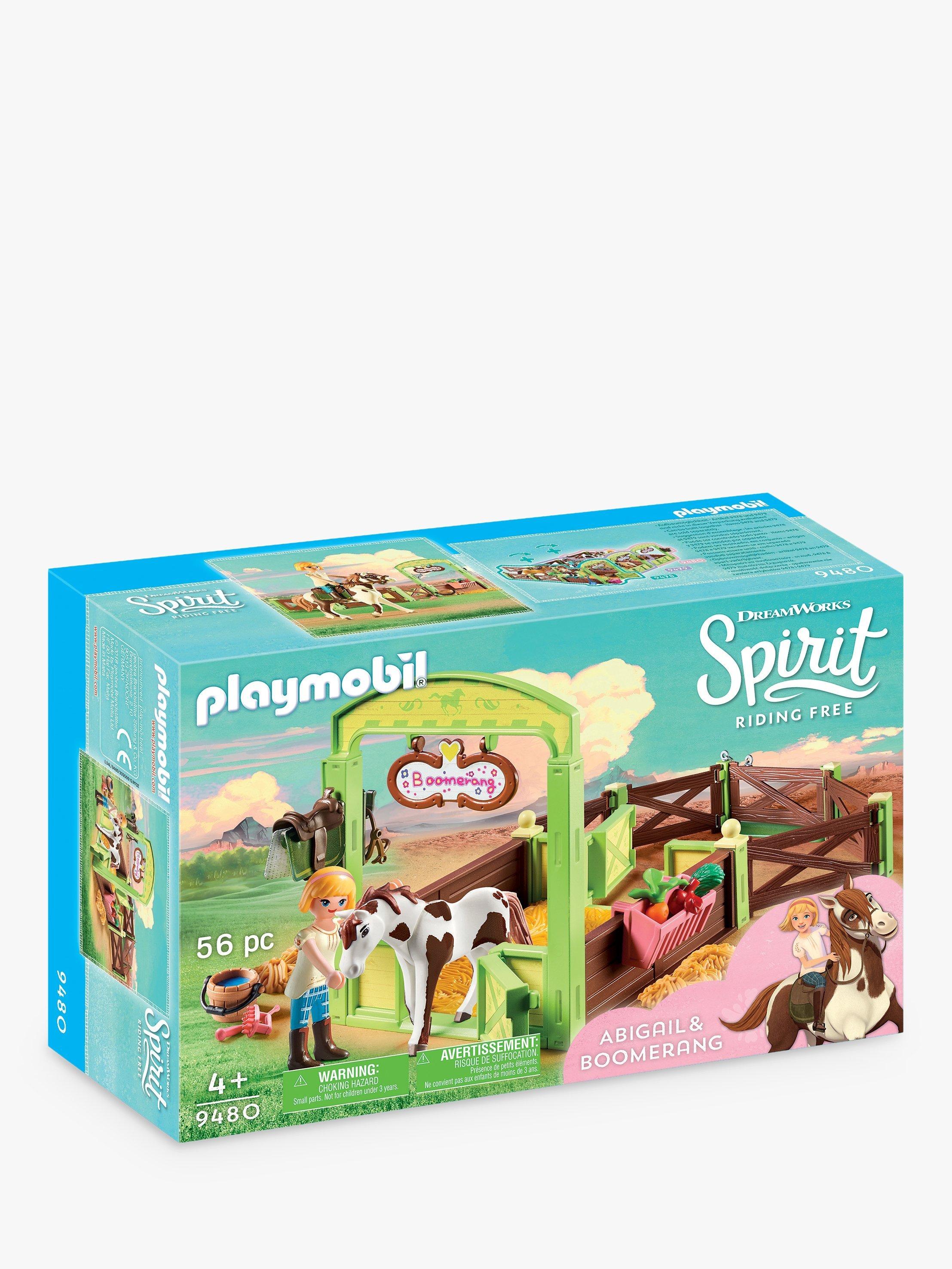 Playmobil Dreamworks Spirit Riding Free 9480 Abigail And Boomerang With Horse Stall