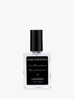 Nailberry Bare Essentials 2-In-1 Top & Base Coat, 15ml, Bare Essentials