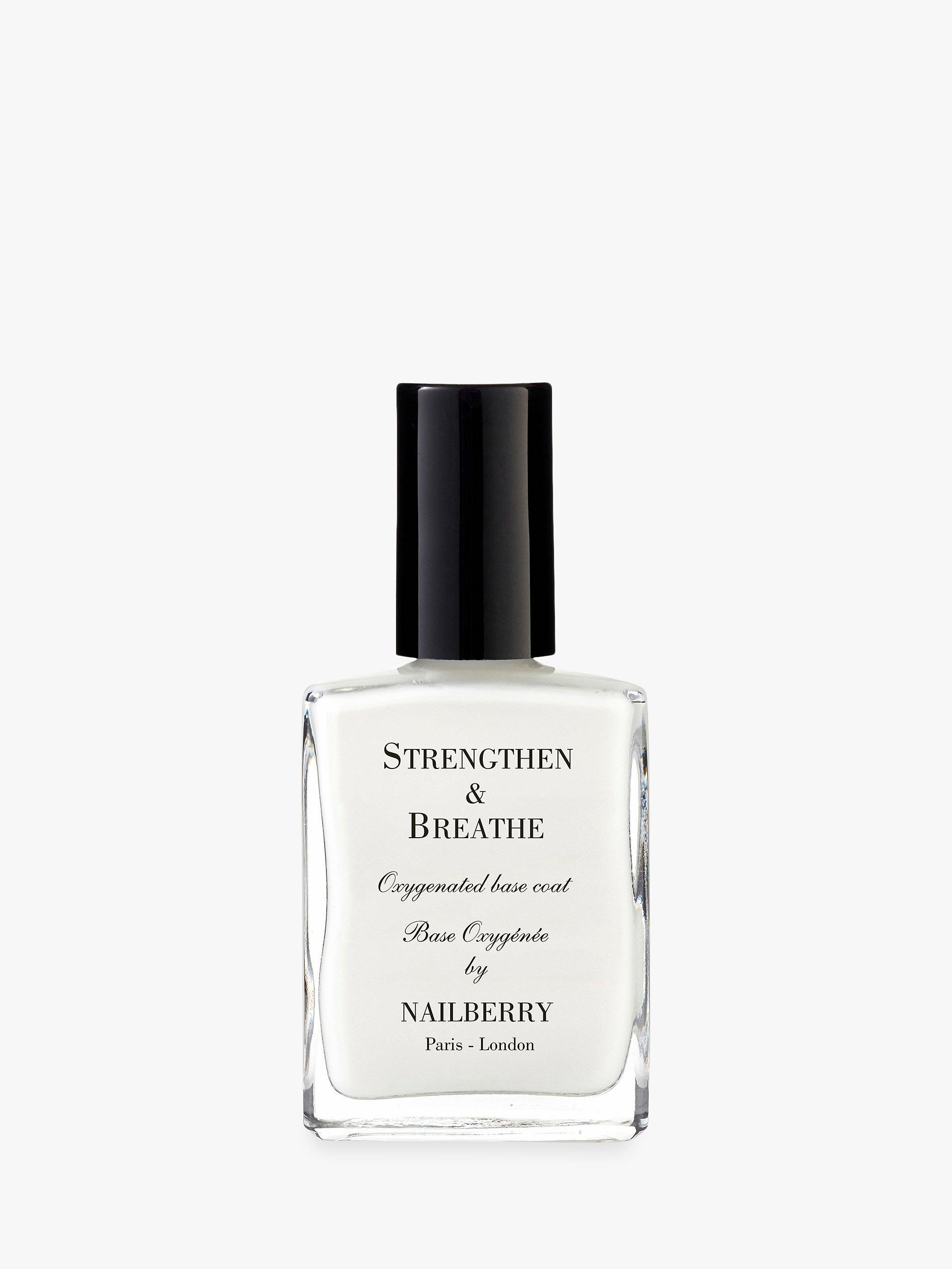 Product image 1 of 2, which shows Nailberry Strengthen & Breathe Nail Polish Base Coat, 15ml