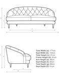 John Lewis + Swoon Radley Medium 2 Seater Sofa, Wildwood Green Velvet