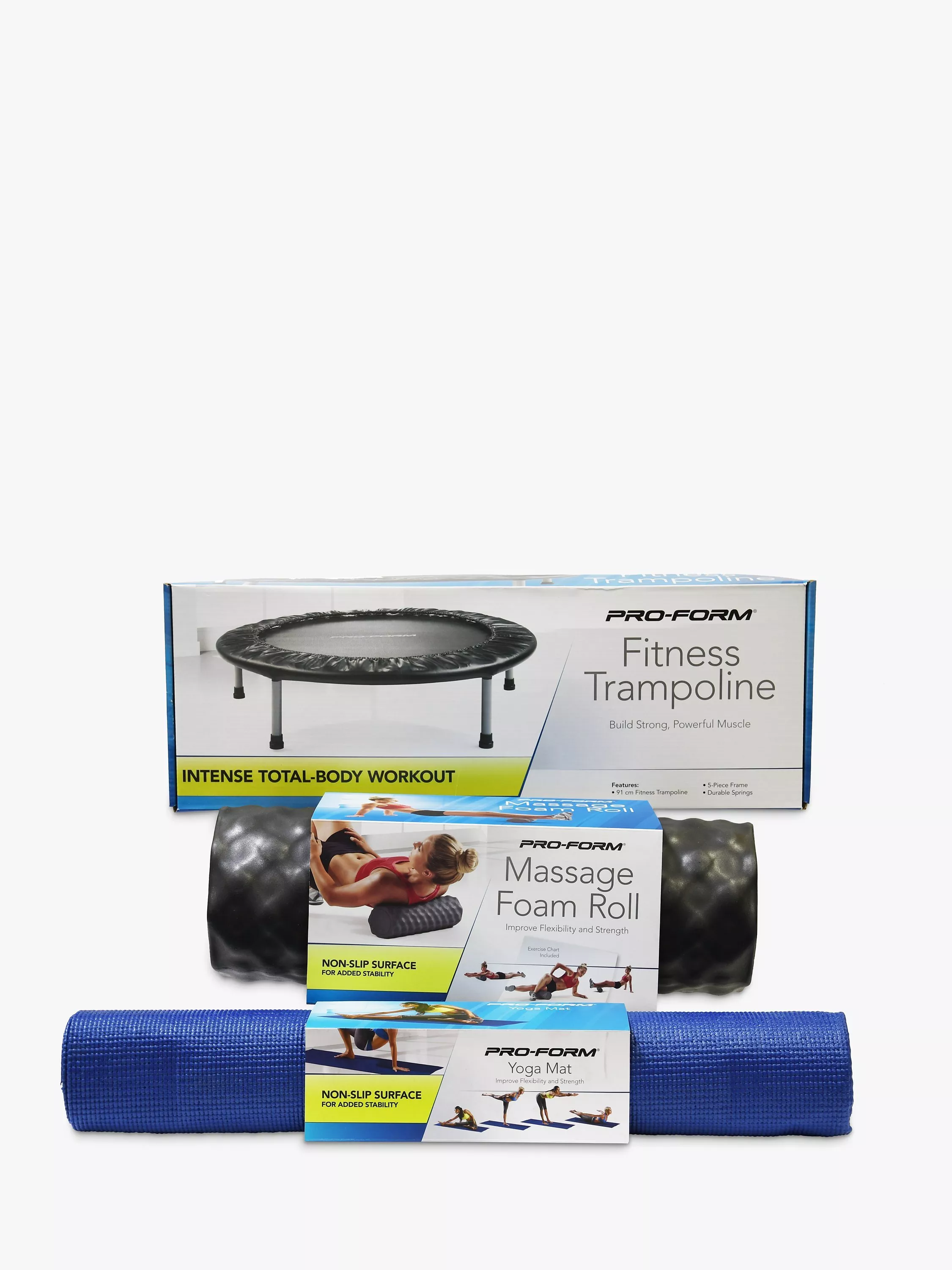 ProForm Mini Trampoline Massage Foam Roll Non Slip Yoga Mat