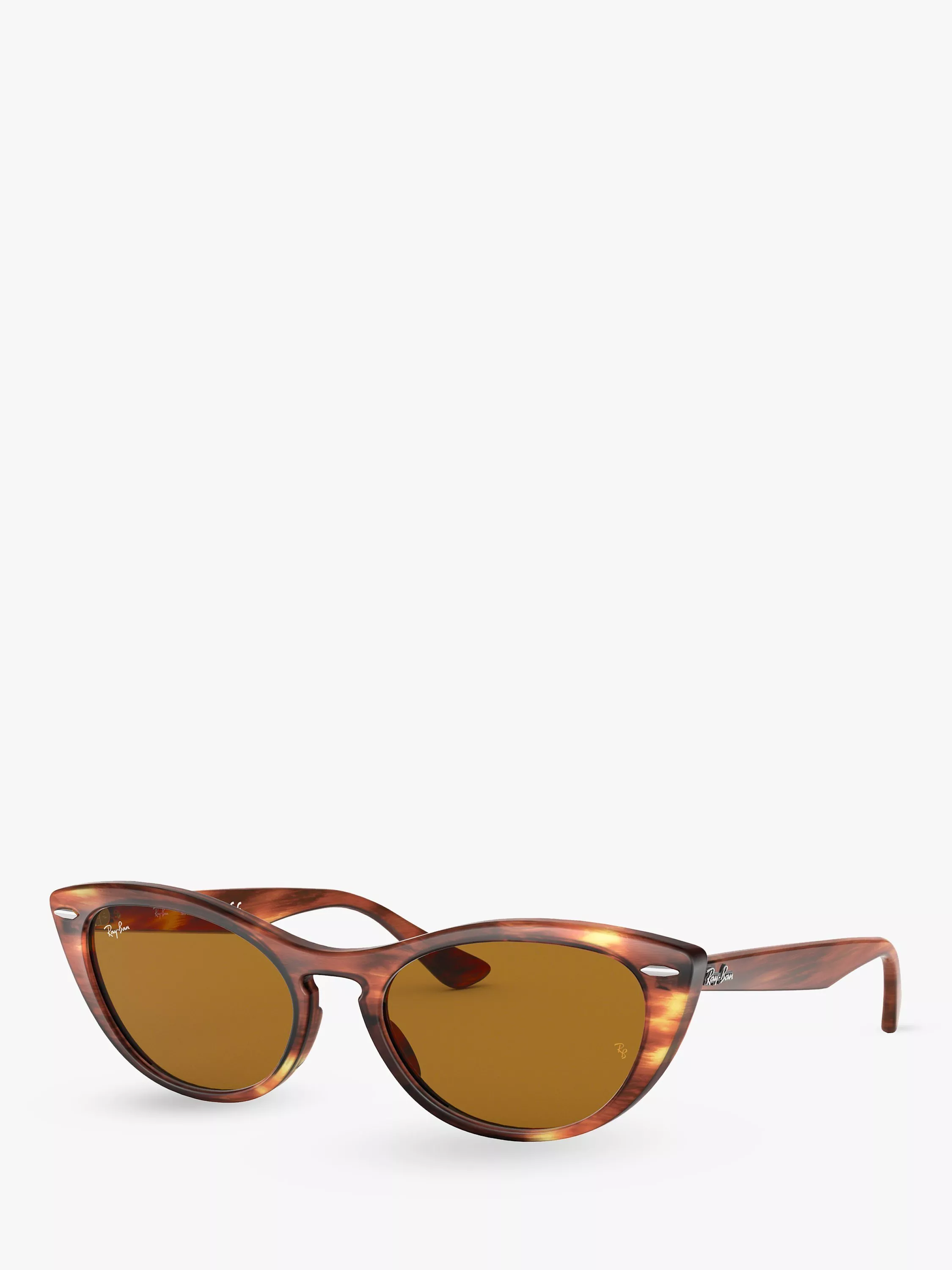 Ray-Ban RB4314N Women's Cat's Eye Sunglasses, Tortoise/Brown Gradient