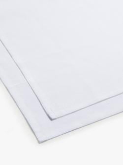 John Lewis Linen Napkins, Set of 2 - view 2, White