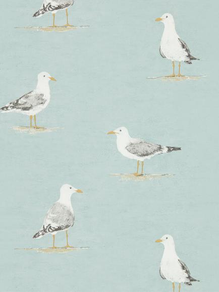 Sanderson Shore Birds Wallpaper, Sky 216564