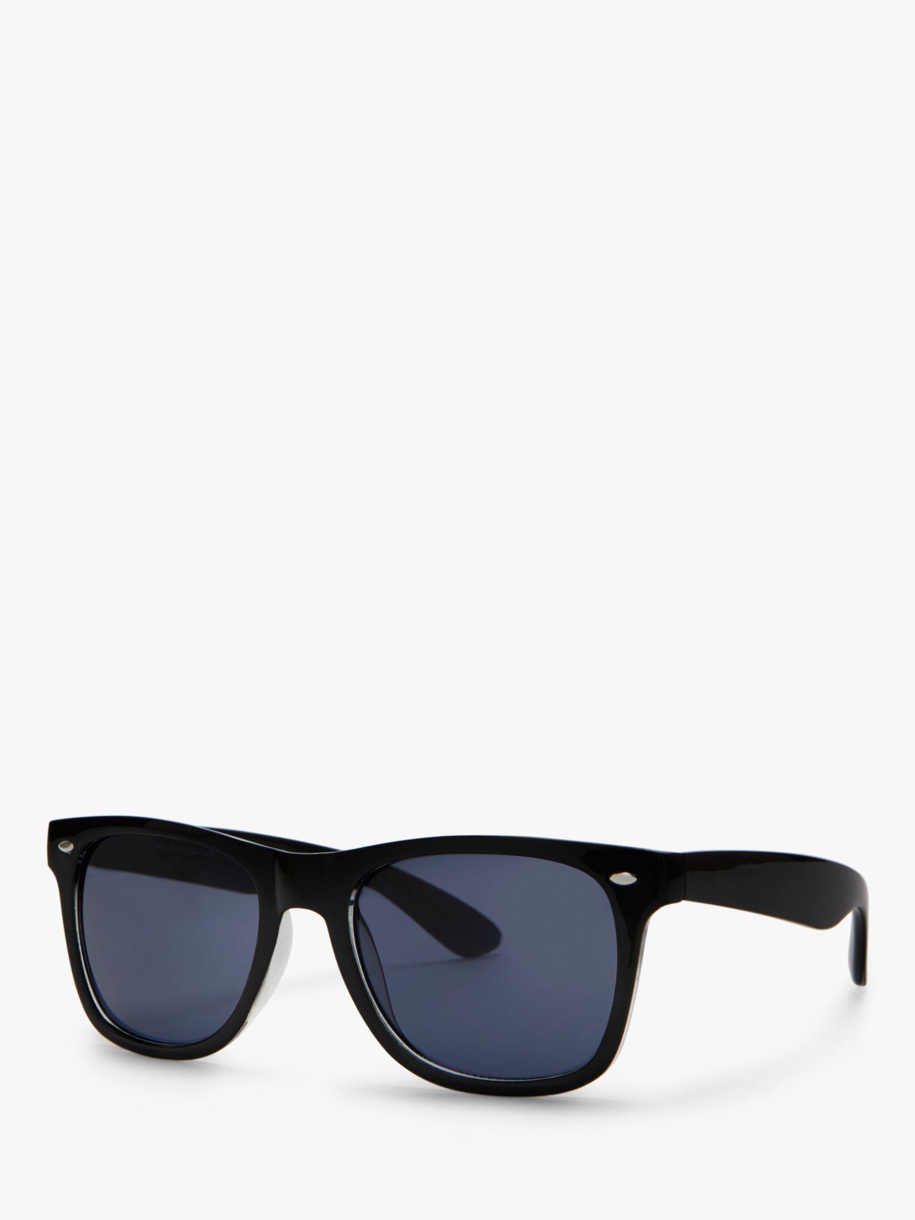 John Lewis & Partners Wayfarer Sunglasses, Black