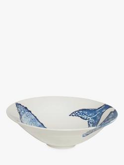 BlissHome Whale Salad Bowl, Blue/White, 30cm - view 2, Blue/White