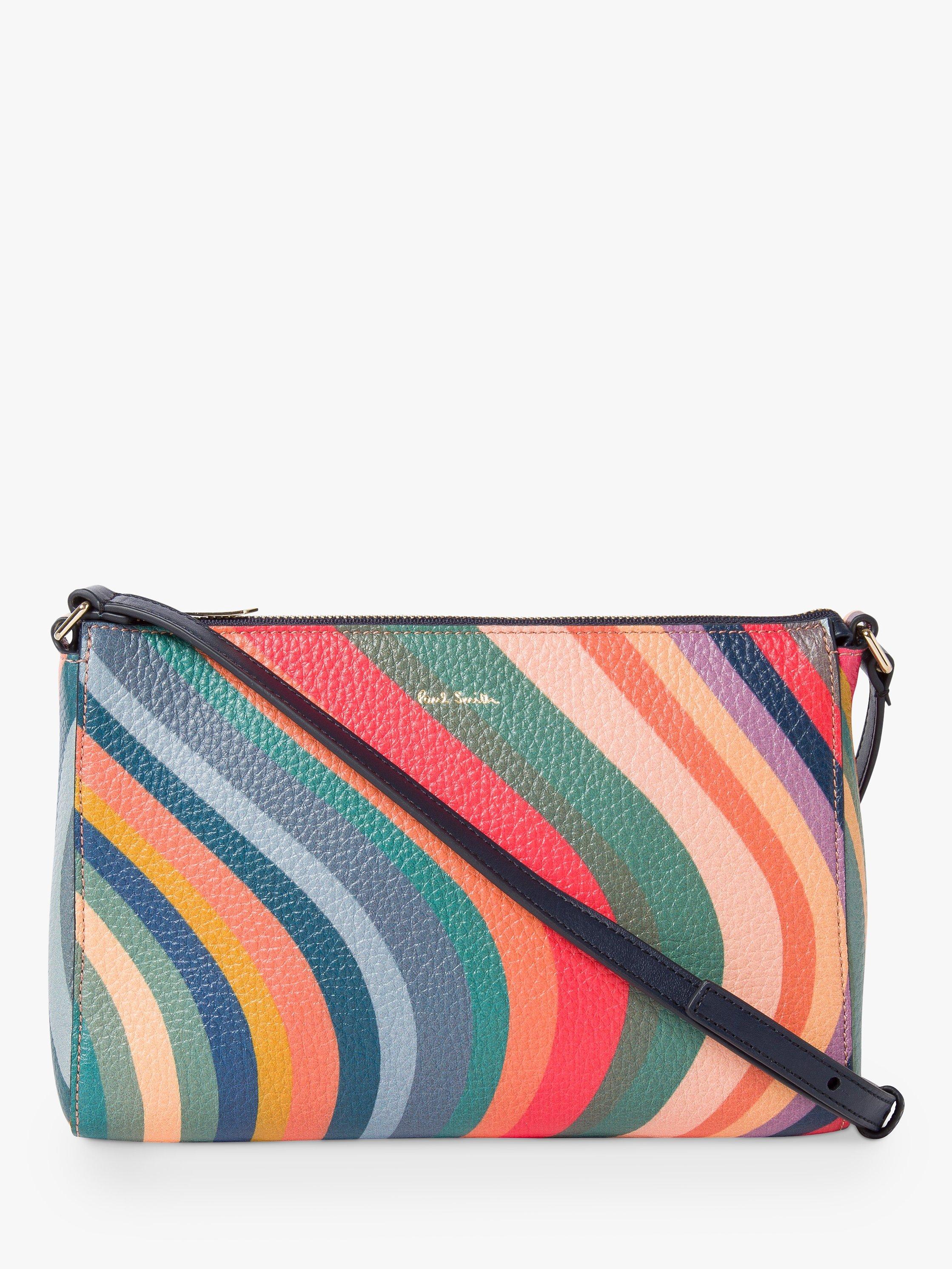 Paul Smith Leather Top Zip Cross Body Bag, Swirl