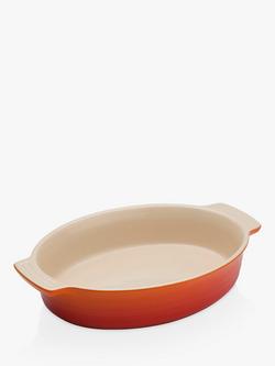Le Creuset Stoneware Oval Oven Dish, 27cm, Volcanic