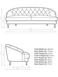 John Lewis + Swoon Radley Large 3 Seater Sofa
