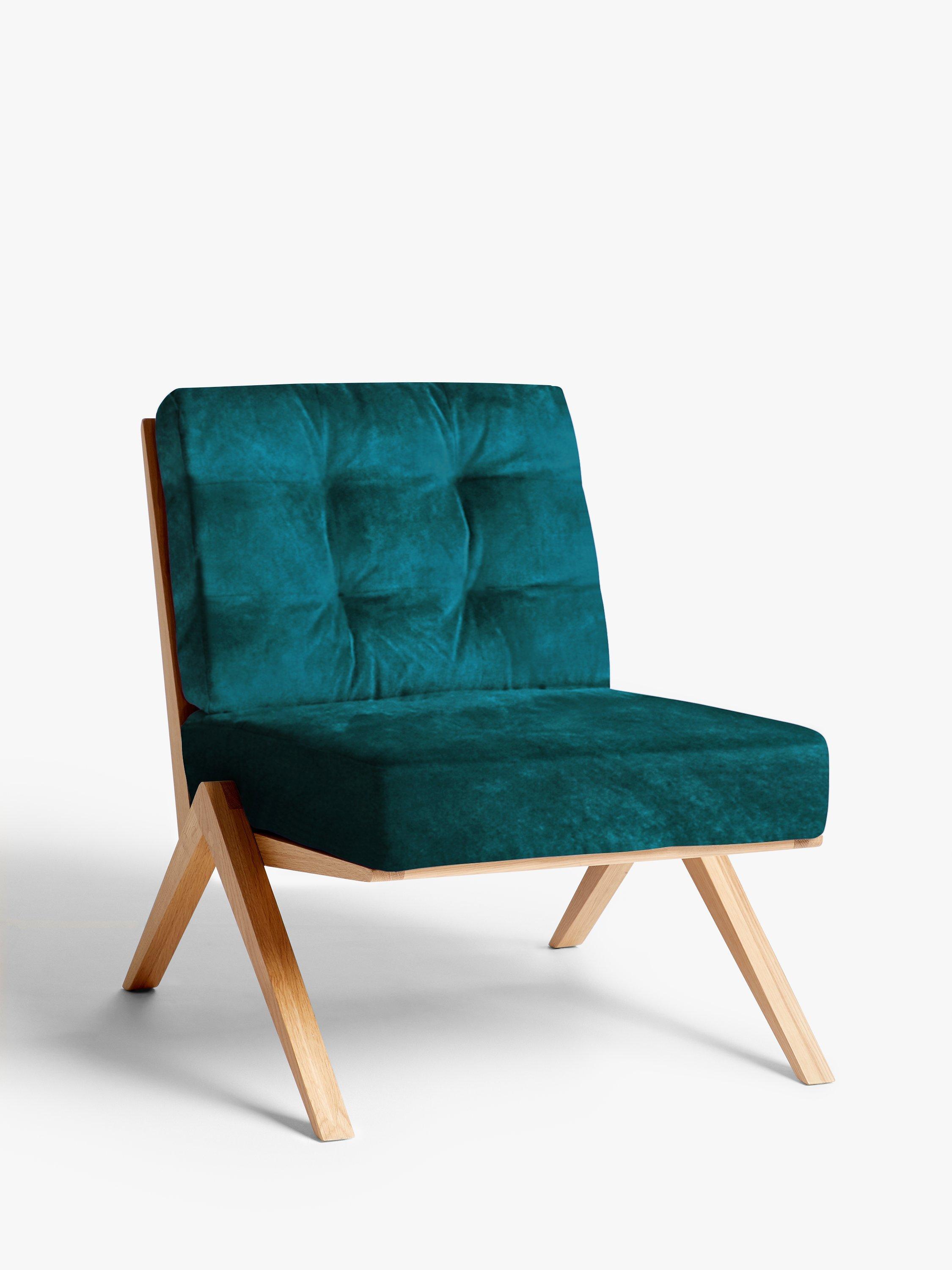 Vinci Range, John Lewis + Swoon Vinci Cocktail Armchair, Wildwood Green Velvet