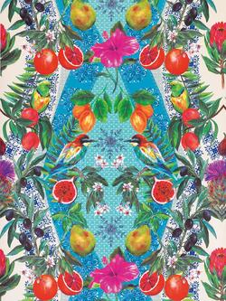 Matthew Williamson Talavera Wallpaper, Blue W7263-01