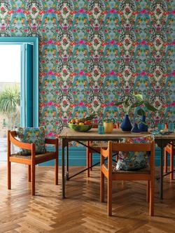 Matthew Williamson Talavera Wallpaper - view 2, Blue W7263-01