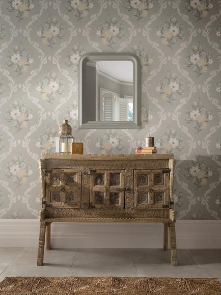 Matthew Williamson Almudaina Wallpaper - view 2, Grey W7264-01