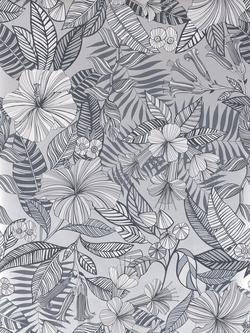 Matthew Williamson Valledemossa Wallpaper, Silver W7260-05
