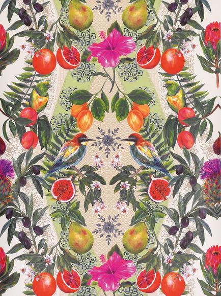 Matthew Williamson Talavera Wallpaper, Multi W7263-02