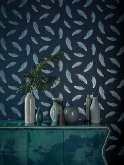 Matthew Williamson Adornado Wallpaper - view 2, Blue W7261-01