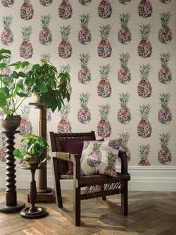 Matthew Williamson Ananas Wallpaper - view 2, Multi W7266-01
