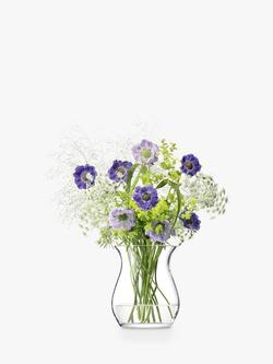 LSA International Flower Posy Vase, H23cm, Clear - view 2, Clear