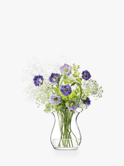 LSA International Flower Posy Vase, H23cm, Clear - view 2, Clear