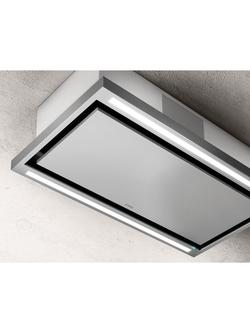 Elica Cloud Seven 90cm Re-circulating Ceiling Cooker Hood, Stainless Steel - view 2, Stainless Steel