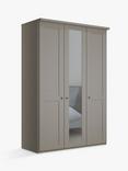 John Lewis Marlow 150cm Mirrored Hinged Wardrobe