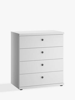 John Lewis Marlow 4 Drawer Chest, 75cm, White