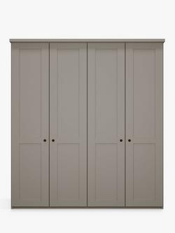 John Lewis Marlow 200cm Hinged Wardrobe - view 2, Pebble Grey