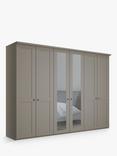 John Lewis Marlow 300cm Mirrored Hinged Wardrobe