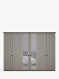 John Lewis Marlow 300cm Mirrored Hinged Wardrobe