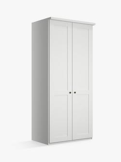 John Lewis Marlow 100cm Hinged Wardrobe, Off White