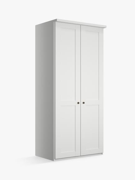 John Lewis Marlow 100cm Hinged Wardrobe, White