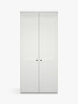 John Lewis Marlow 100cm Hinged Wardrobe - view 2, Off White