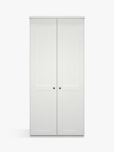 John Lewis Marlow 100cm Hinged Wardrobe - view 2, White
