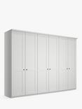 John Lewis Marlow 300cm Hinged Wardrobe, Off White