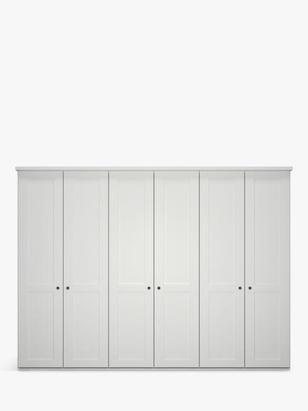 John Lewis Marlow 300cm Hinged Wardrobe - view 2, White