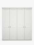 John Lewis Marlow 200cm Hinged Wardrobe, Off White