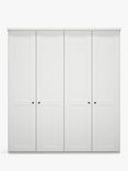 John Lewis Marlow 200cm Hinged Wardrobe, Off White