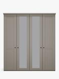 John Lewis Marlow 200cm Mirrored Hinged Wardrobe