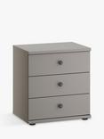 John Lewis Marlow 3 Drawer Bedside Table, 50cm