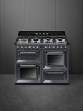 Smeg Victoria TR4110 Dual Fuel Range Cooker, Slate Grey