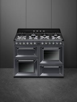 Smeg Victoria TR4110 Dual Fuel Range Cooker - view 2, Slate Grey