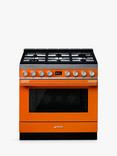 Smeg Portofino CPF9G Dual Fuel Range Cooker, A+ Energy Rating, Orange