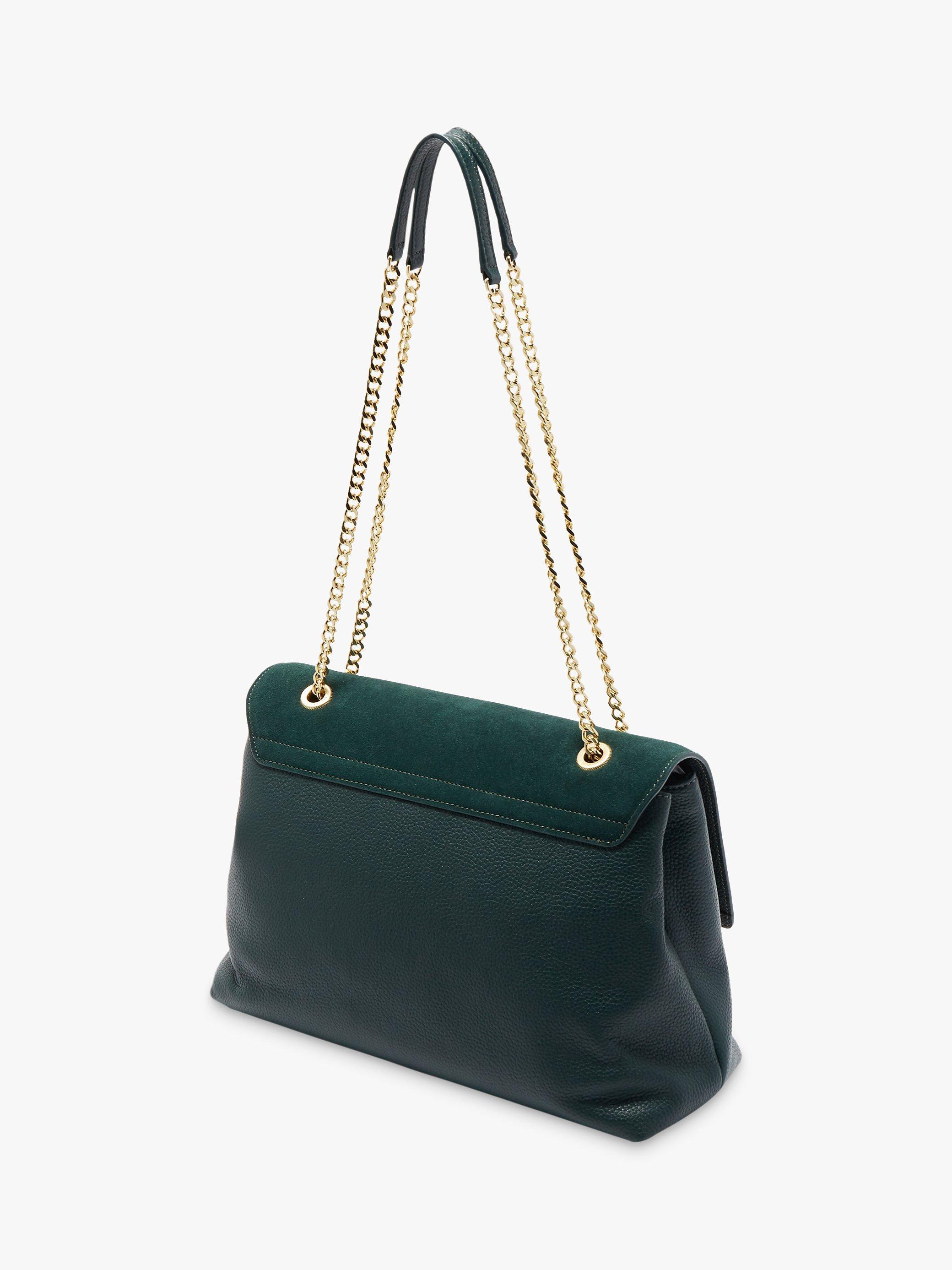 Hermiaa suede padlock shoulder bag sale